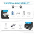 Miniatyrbild 2 av 2: USB-C Adapter - Equip - 133476 - Pack of 2 - 10 Gbit/s - 100 W - Plug and Play
