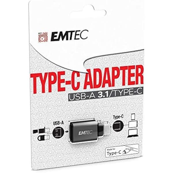 USB-adapter - Emtec - ECADAPT600C - USB 3.1 till Type-C - För PC, smartphone och surfplatta