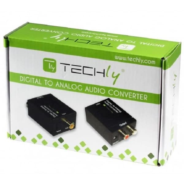 Ljudkonverterare - Inte specificerad - Digital till analog - Koaxial och Toslink - Stereo L/R - 24 bitar