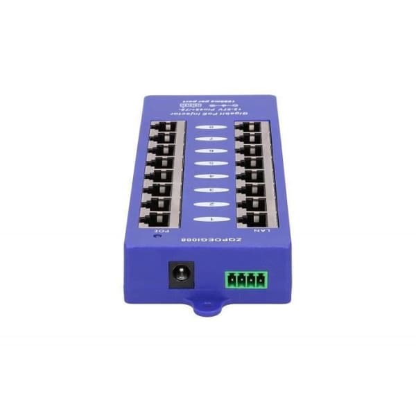 Extralink 8-portars 802.3af PoE-injektor 1 GbE 12v~57v DC - 5902560366365