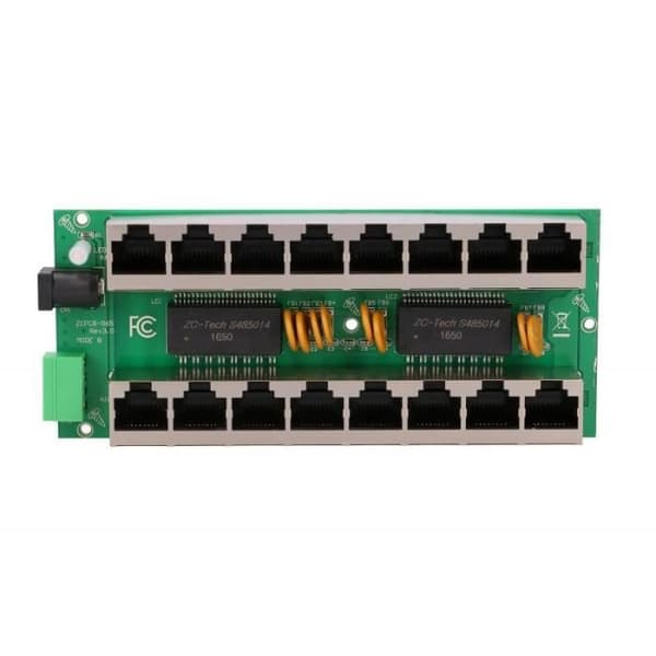 Extralink 8-portars 802.3af PoE-injektor 1 GbE 12v~57v DC - 5902560366365