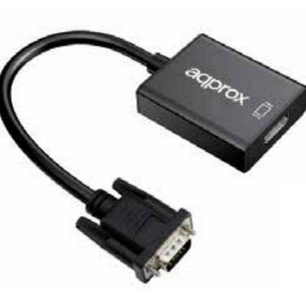 VGA till HDMI-adapter med ljud ca! APPC25 3,5 mm Micro USB 20 cm 720p/1080i/1080p