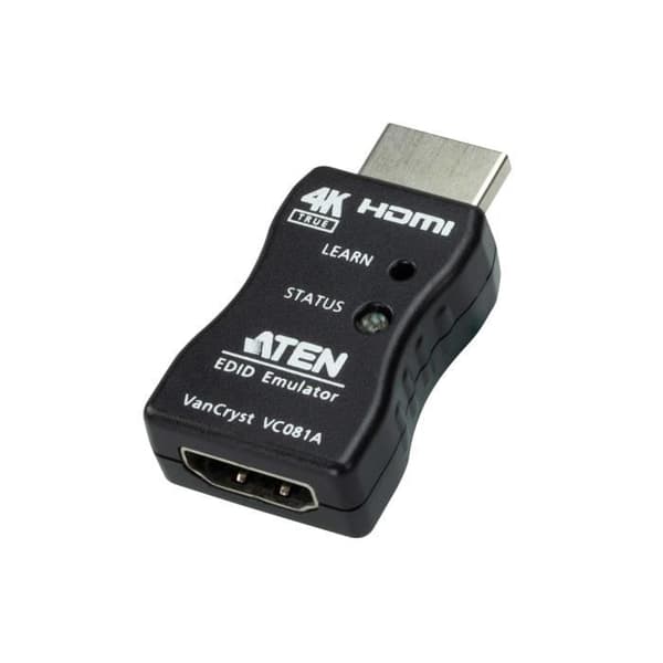 ATEN TRUE 4K HDMI EDID EMULATORADAPTER (VC081A-AT) Svart