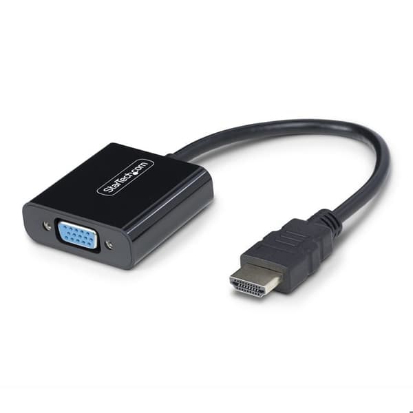 HDMI till VGA-adapter, aktiv videokonverter för bärbar dator/Skrivbord, 1920x1080 (1080p), HDMI-källa till VGA-monitor/visning
