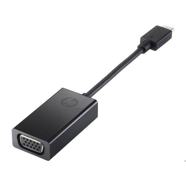 Extern videoadapter - HP - USB-C D-Sub - Svart - För Chromebook och EliteBook