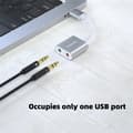 Miniatyrbillede 2 af 5: Philips ekstern USB-lydkortadapter - USB til 3,5 mm hovedtelefon- og mikrofonstik, driverløs plug & play til pc/PS4 - SWR1656Y