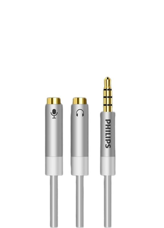 Philips Headset Splitter Lydkabel - 2-i-1 Laptop/PC Mikrofon og Hovedtelefonadapter - SWR2115D/93