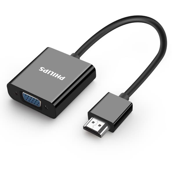 Philips HDMI til VGA-konverter med 3,5 mm lyd – HD-videoadapter til bærbar computer til projektor – SWR1620A/93