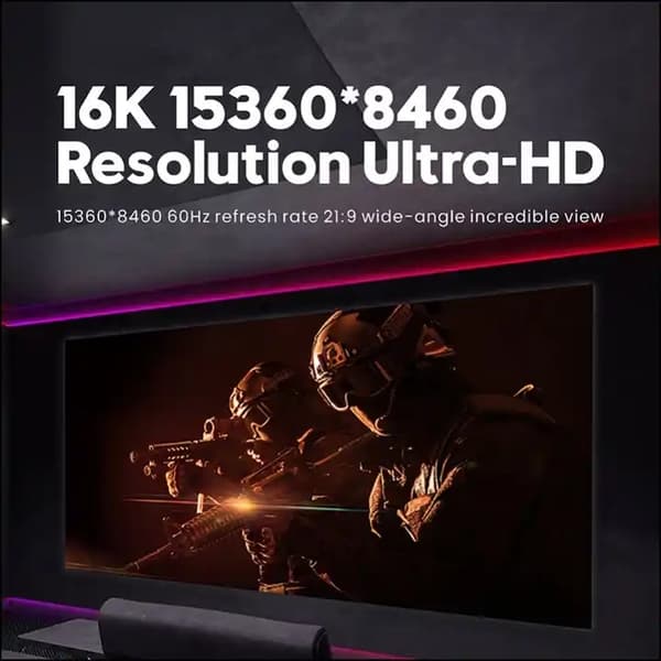 VESA Certified 2m nylonflätad Displayport 2.1 kabel DP80 UHBR20 80Gbps 16/10/8K60H 4K165/144Hz DSC1.2a HDR HDCP2.2 FreeSync G-Sync