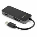 Miniatyrbild 1 av 3: USB till VGA/HDMI Adapter Startech USB32HDVGA Svart 4K Ultra HD