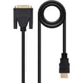 Miniatyrbild 2 av 4: Kabel HDMI till DVI NANOCABLE 10.15.0503 3 m Svart