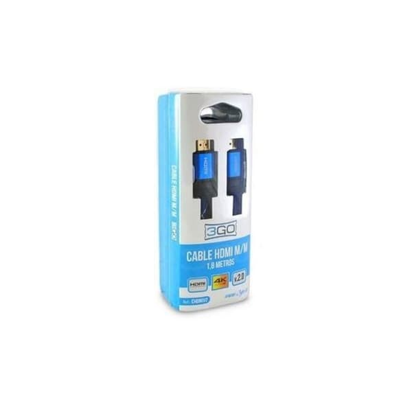 Kabel HDMI 3GO CHDMIV3 1,8 m Blå