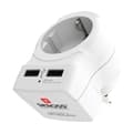 Miniatyrbild 4 av 6: Eladapter Skross 1500280 USB x 2 Europeisk Storbritannien
