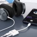 Miniatyrbillede 3 af 5: Typec hovedtelefonadapter til 3.5 2-i-1 HIFI-konverter understøttelse af lytning af opladning af lyddekoder