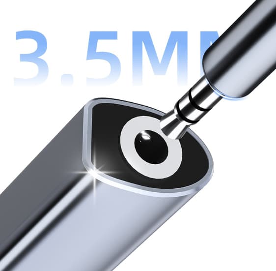 Typec to 3.5 Audio Converter 2 in 1 -lataussovitin kuulokkeille