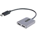 Miniatyrbild 1 av 2: Dual DisplayPort HDMI Hub - StarTech.com - DisplayPort Hane till HDMI-omvandlare - Svart