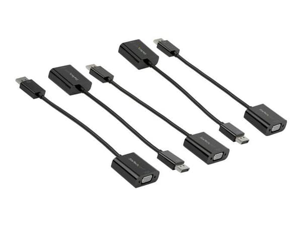 DisplayPort till VGA-adapter - StarTech - 5-pack - 1920x1200 - 0.1 m - Svart