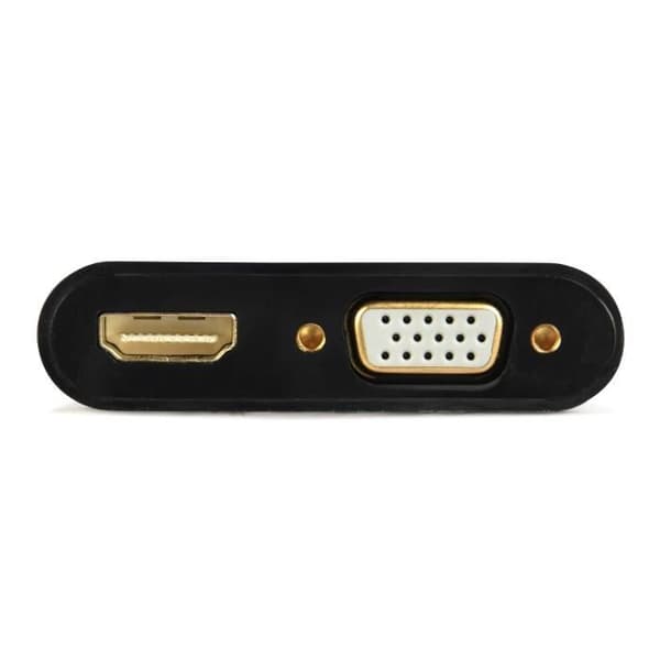 GEMBIRD HDMI HAN TILL HDMI FEMALE + VGA KVINNE + ADAPTERKABEL A