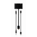 Miniatyrbild 1 av 4: GEMBIRD HDMI HAN TILL HDMI FEMALE + VGA KVINNE + ADAPTERKABEL A