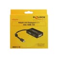 Miniatyrbild 2 av 2: DeLOCK Delock Adapter mini Displayport 1.1 hane &gt; VGA - HDMI - DVI hona Passiv videoomvandlare Mini DisplayPort DVI,...