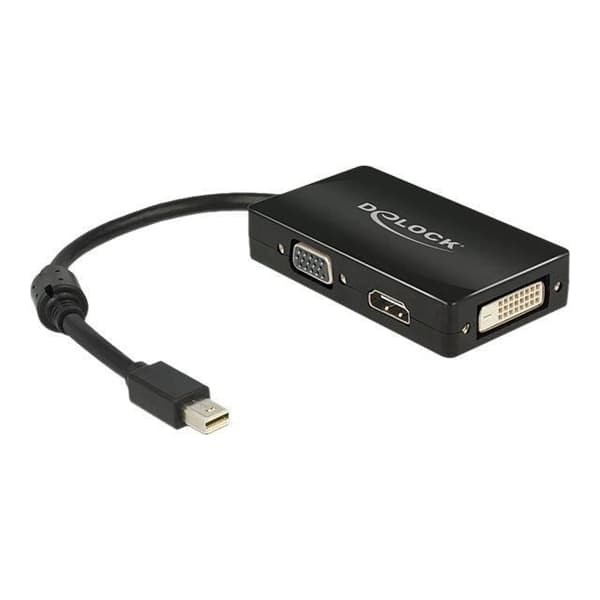 DeLOCK Delock Adapter mini Displayport 1.1 hane > VGA - HDMI - DVI hona Passiv videoomvandlare Mini DisplayPort DVI,...