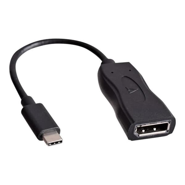 V7 Typ C hane USB till DisplayPort hona digital ljud-/videoadapter - svart