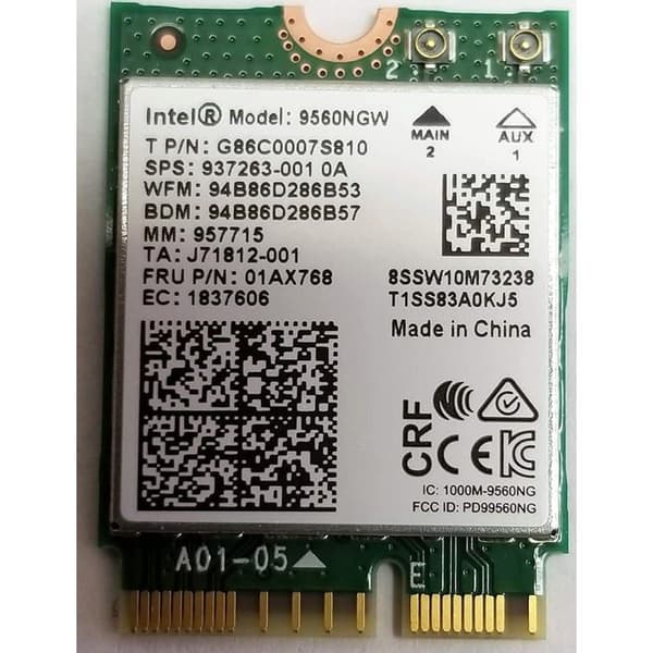 Nätverksadapter - Intel - Wi-Fi 6E AX211 - M.2 2230 - Bluetooth 5.2 - 802.11ac/ax