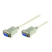 Seriekabel - Microconnect - DB-9 (F) - 2 m - D-Sub-kontakt med 9 stift - Svart