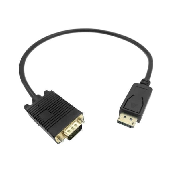 MicroConnect DisplayPort VGA Video Converter Svart-DP-VGA-MM-100