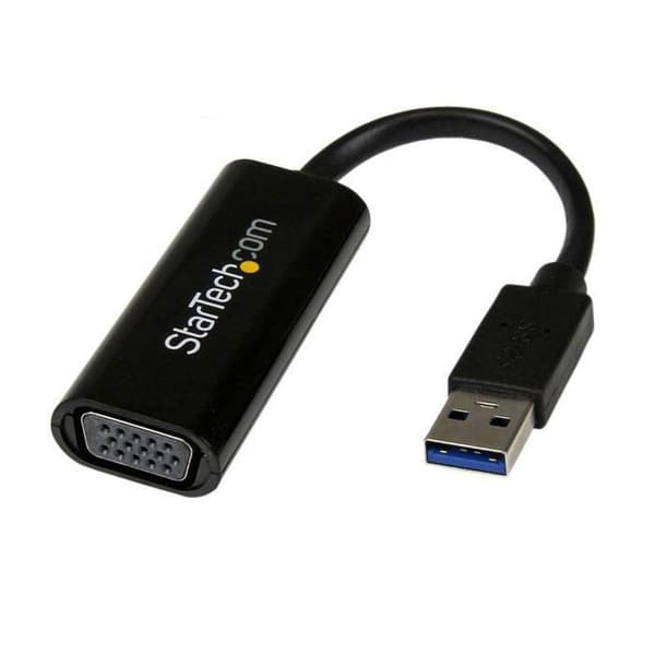 Videoadapter - STARTECH - USB 3.0 till VGA - 1920x1200 - Chipset T5-302/MCT - Svart Svart