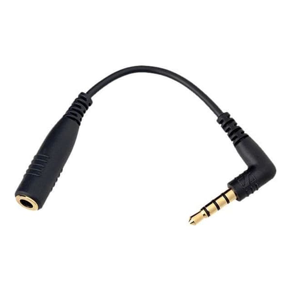 Sennheiser Dataadapter 4-poligt minijack (M) till minijack (F) 90° kontakt för Sennheiser SP 20, SP 20 ML