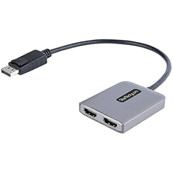 Dual DisplayPort HDMI Hub - StarTech.com - DisplayPort Hane till HDMI-omvandlare - Svart