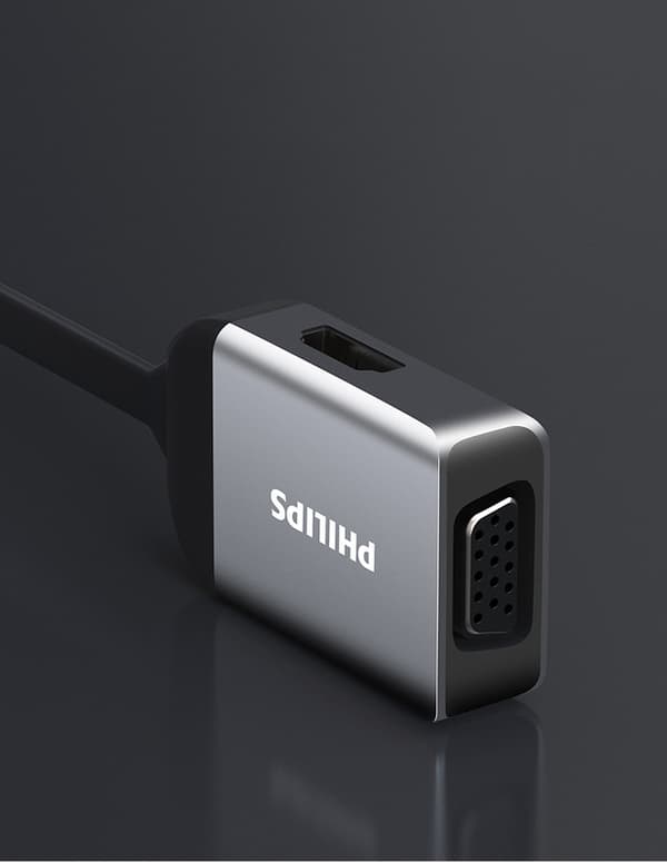 Philips Type-C till HDMI/VGA-expansionsdocka Apple Thunderbolt 3/4 till TV-skärm-expansionsdocka