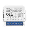 Miniatyrbillede 1 af 4: INF ZigBee Smart Switch Module - 4 Gang, White, Zero Neutral