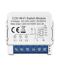 Miniatyrbillede 1 af 4: INF Smart WiFi Switch Module - 3 Gang, White, Remote Control