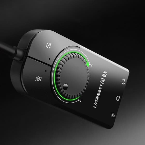 USB ljudadapter till 3x Jack OTG - Ugreen (40964) - Svart