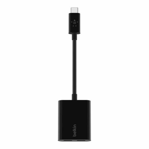 USB-C-adapter - BELKIN - Audi - Dubbelportladdning - Kompatibel med telefon/surfplatta/dator