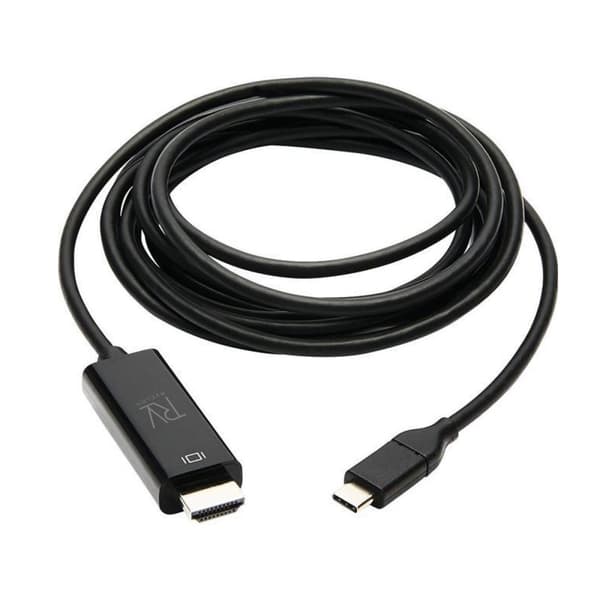 Rvelon USB-C till HDMI 1.4-kabel 4K - 2 meter med chipset