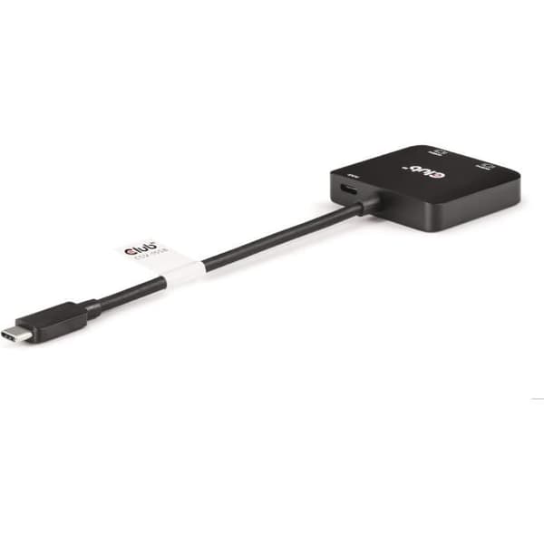 Adaptör Club 3D CSV-1558 USB Type-C till dubbel HDMI 4K60Hz + PD 100 W