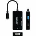 Miniatyrbillede 3 af 4: USB-C til VGA/HDMI/DVI-adapter NANOCABLE 10.16.4301-ALL 20 cm Sort