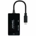 Miniatyrbillede 2 af 4: USB-C til VGA/HDMI/DVI-adapter NANOCABLE 10.16.4301-ALL 20 cm Sort