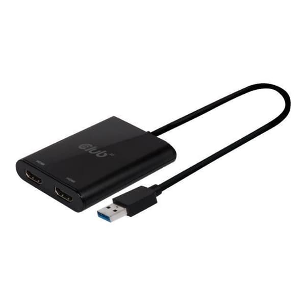 Club 3D SenseVision - Extern videoadapter - USB 3.1 Gen 1 - 2 x HDMI