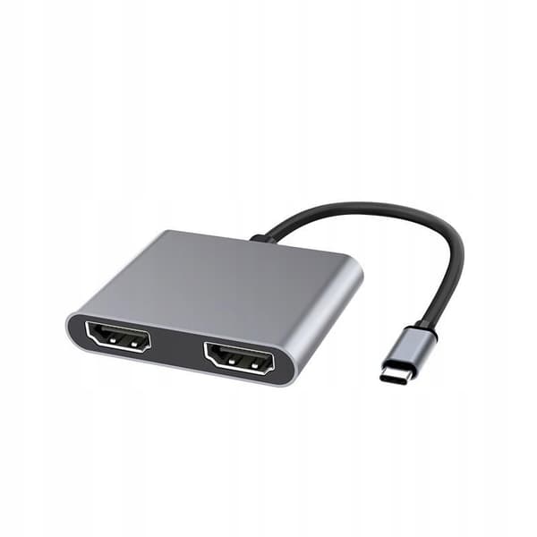 MicroConnect USB-C till HDMI-hona-splitter X2