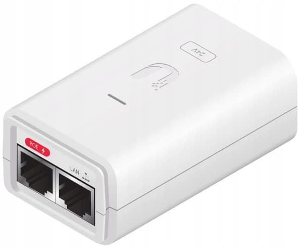 Ubiquiti PoE-injektor, 24VDC, 0.3A, POE-24-7W-G-WH