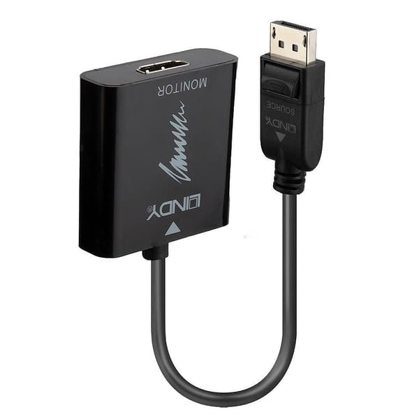 Lindy DisplayPort 1.2 til HDMI 2.0 konverter 18G, aktiv, 41068