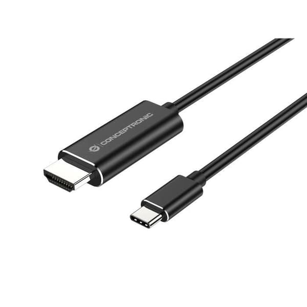 CONCEPTRONIC ABBY04B VIDEOKABEL OCH ADAPTER 2M USB TYPE-C HDMI