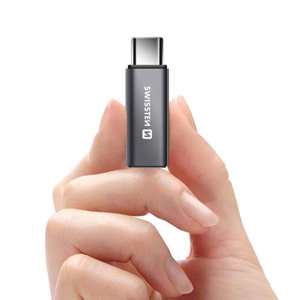 USB-C Hane till Lightning Hona 3A Swissten Swissten Grå