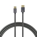 Pikkukuva 2 / 2: Mini HDMI - HDMI -kaapeli, 4K-resoluutio, 18Gbps siirtonopeus,1 metriä 10 kpl, harmaa