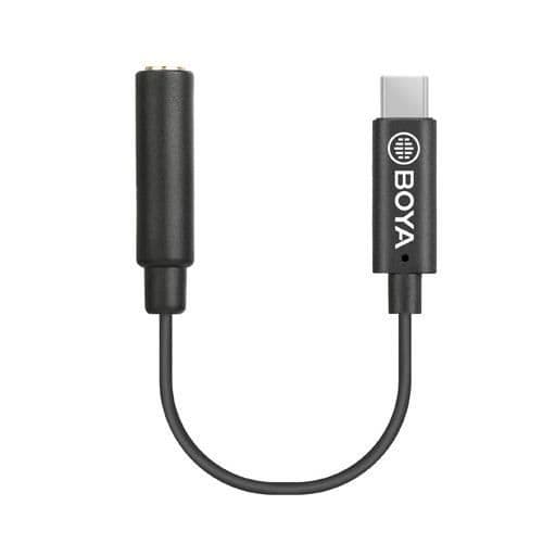 Boya Universal BY-K6 DJI Osmo Pocket 3,5 mm Audio Adapter Svart