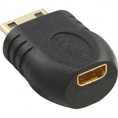 InLine® HDMI-adapter, Mini HDMI C hane till Micro HDMI D hona, guldkontakter